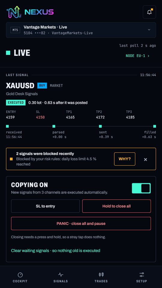 Nexus Copier app: NEXUS MOBILE